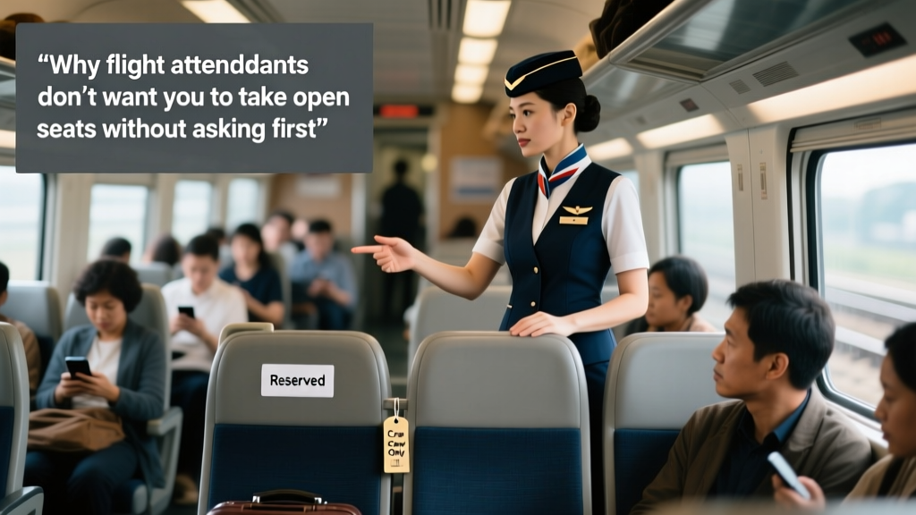 Why Flight Attendants Don’t Want You to Take Open Seats Without Asking First