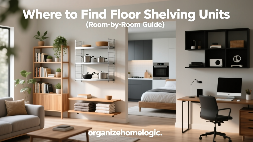 Where to Find Floor Shelving Units (Room-by-Room Guide)