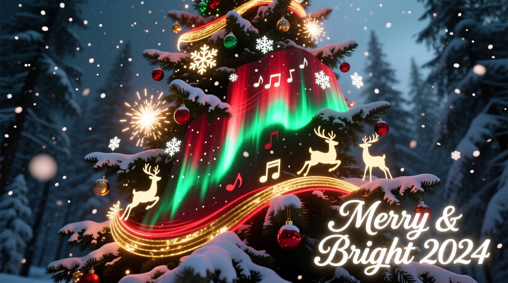 how to use projector mapping on a christmas tree for dynamic visuals