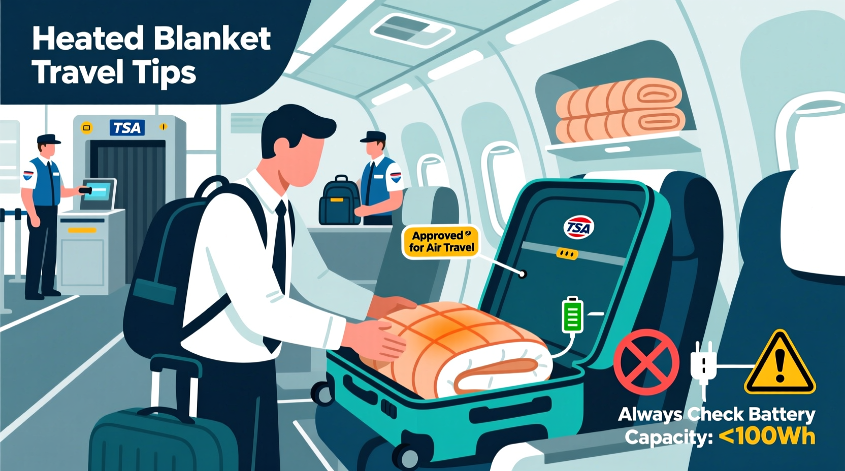 Can You Bring A Heated Blanket On A Plane Safety Rules And Travel Tips
