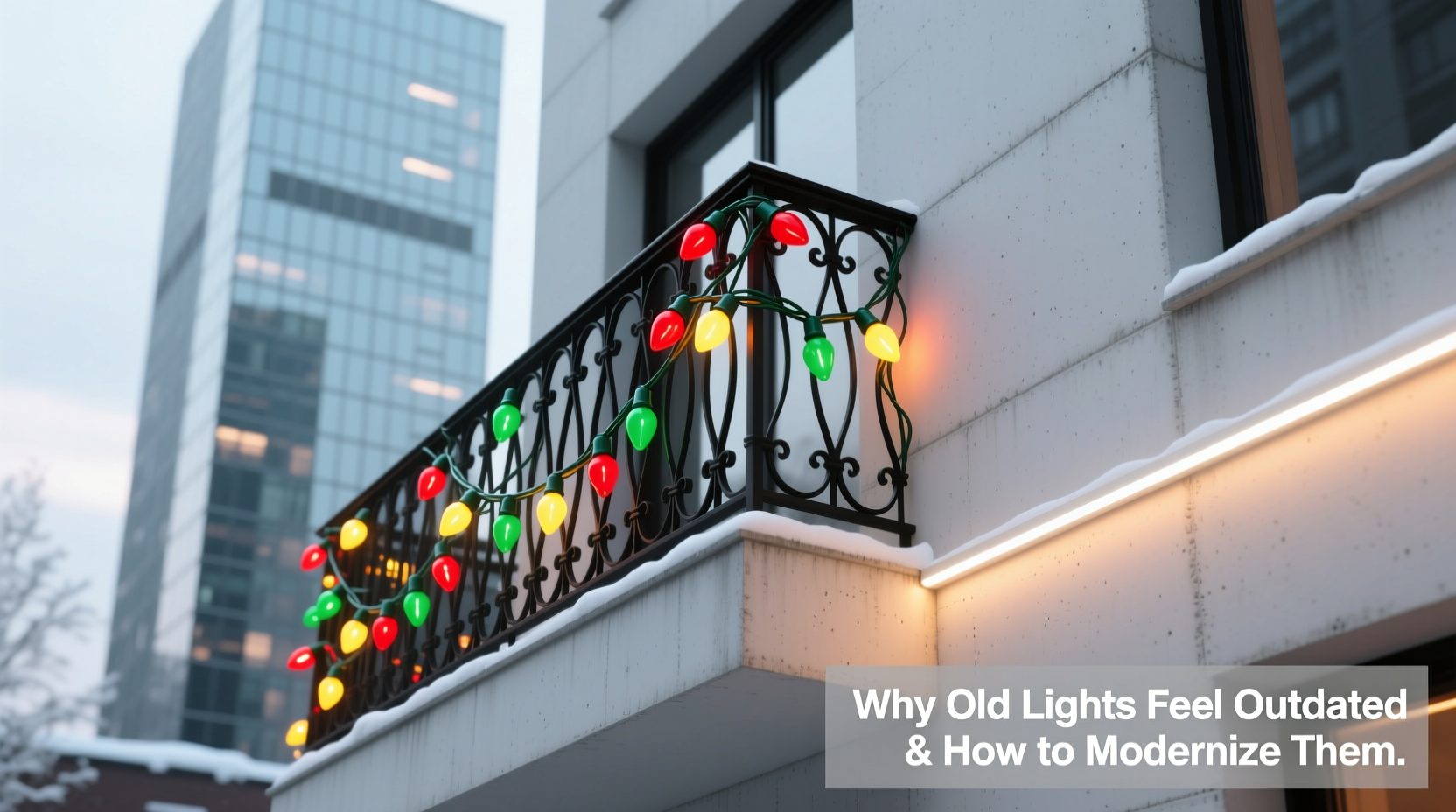 why do multicolor christmas lights sometimes look dated and how to modernize them