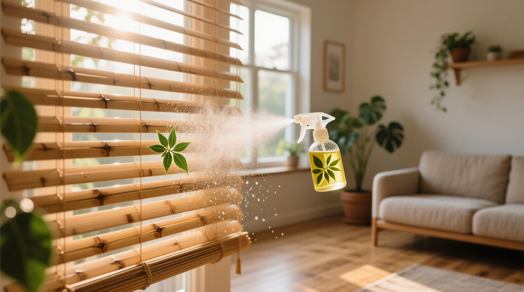 eco friendly cleaning tips bamboo blinds neem oil