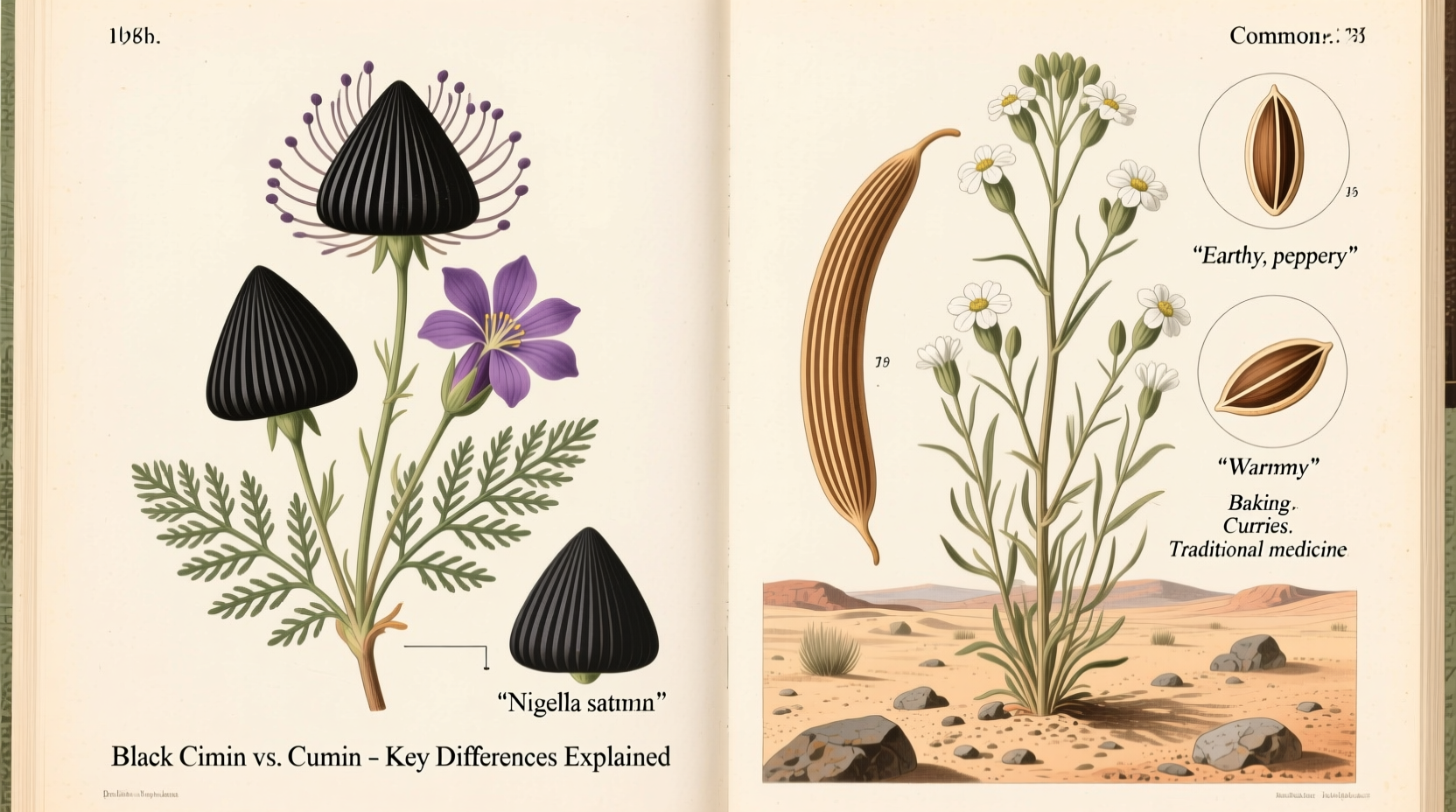 black cumin and cumin key differences explained