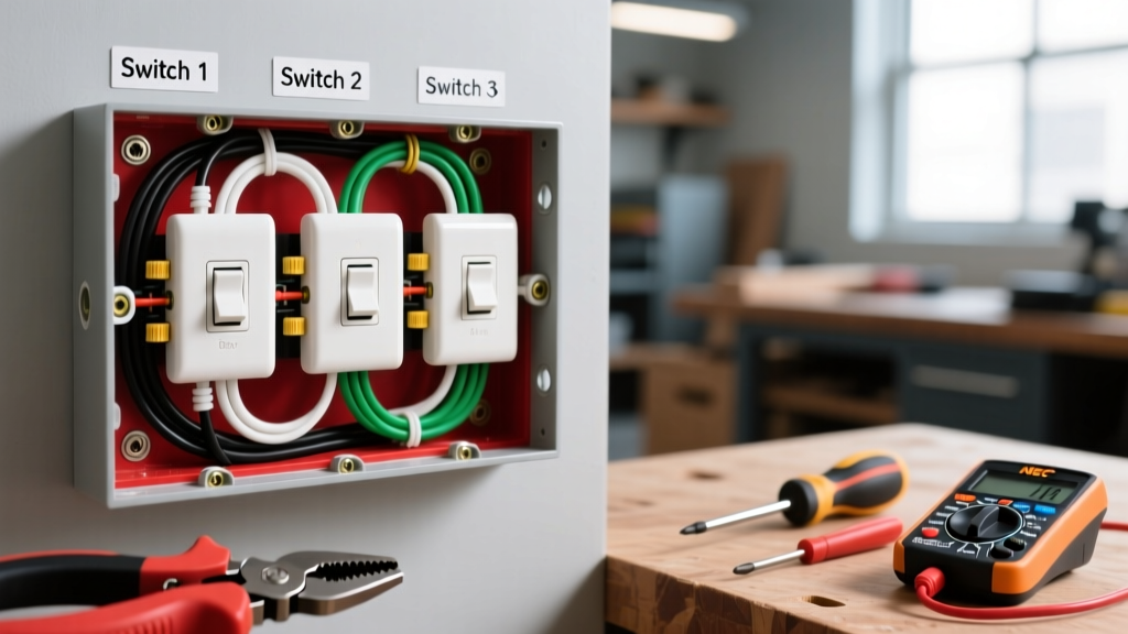 Wiring Diagram for 3 Light Switches: 3-Gang Box Setup Guide