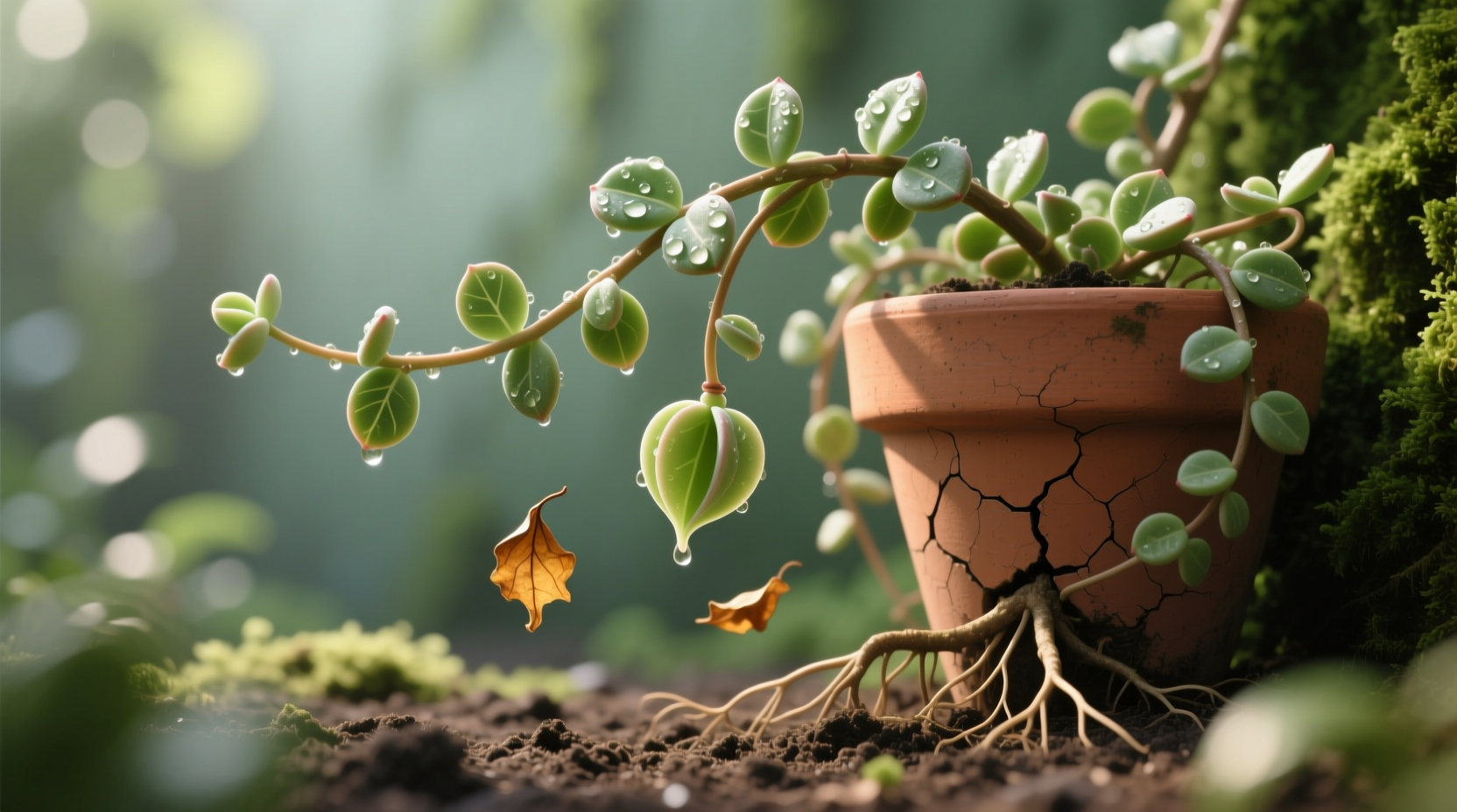 ant plant dropping leaves