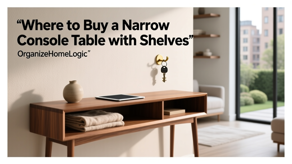 Where to Buy a Narrow Console Table with Shelves