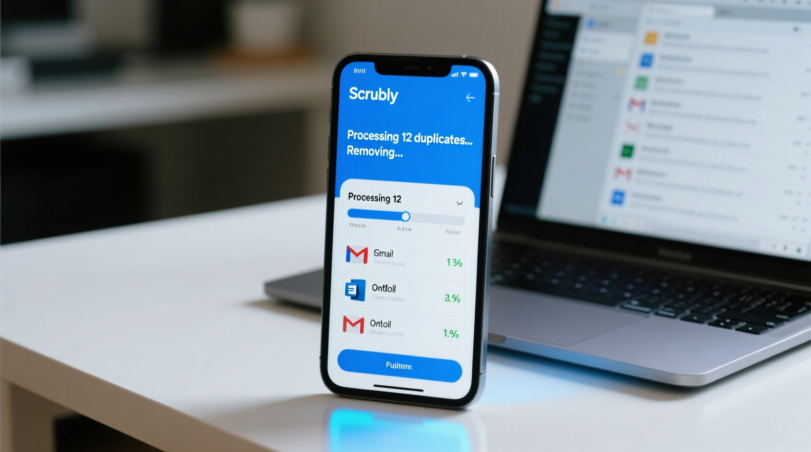 scrubly removes duplicate contacts from gmail outlook