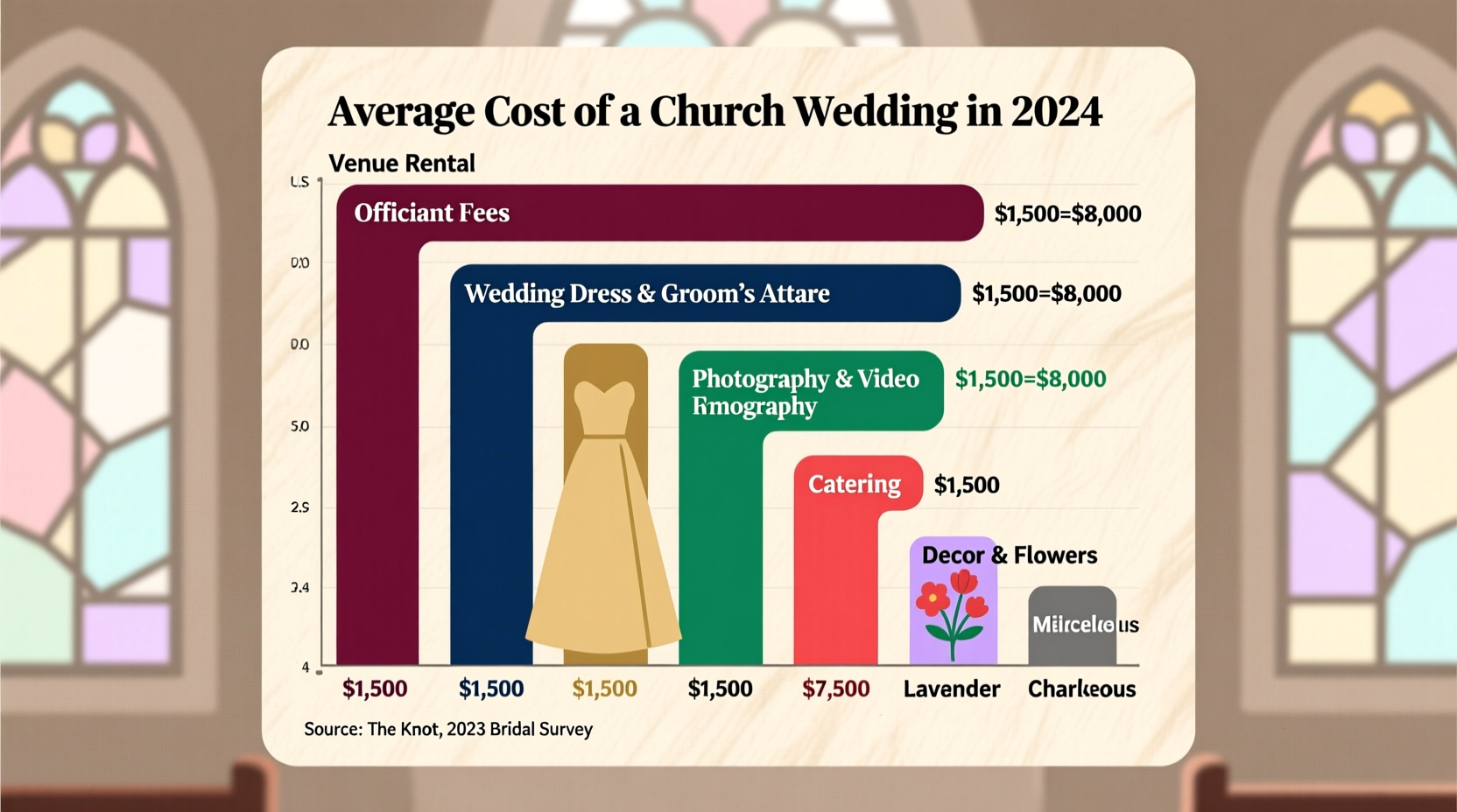 how much does it cost for a church wedding
