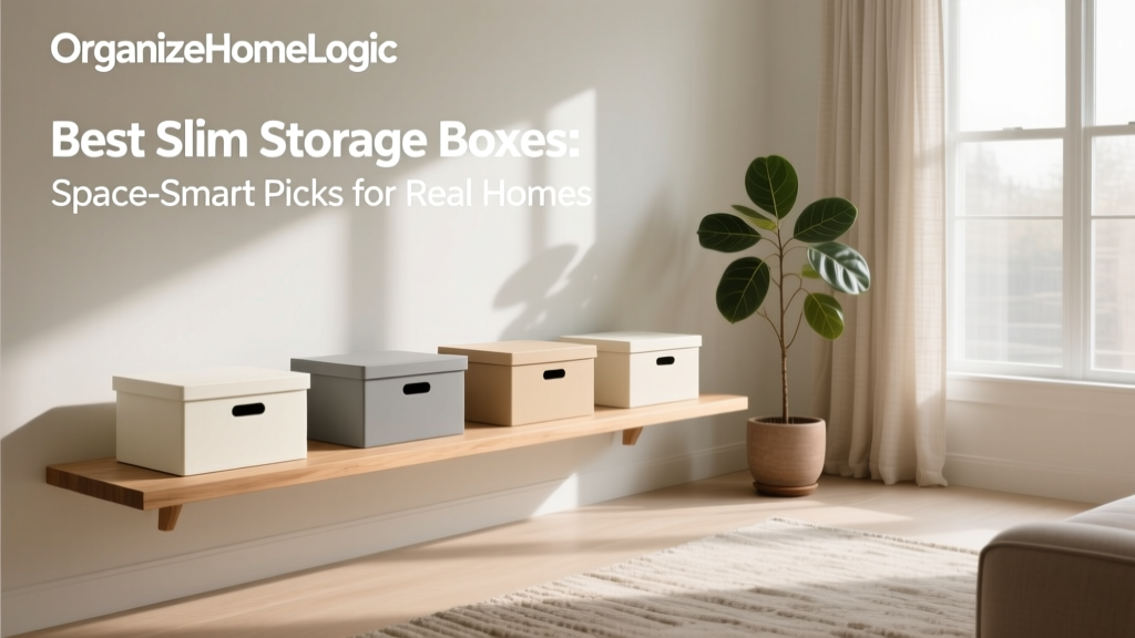 Best Slim Storage Boxes: Space-Smart Picks for Real Homes