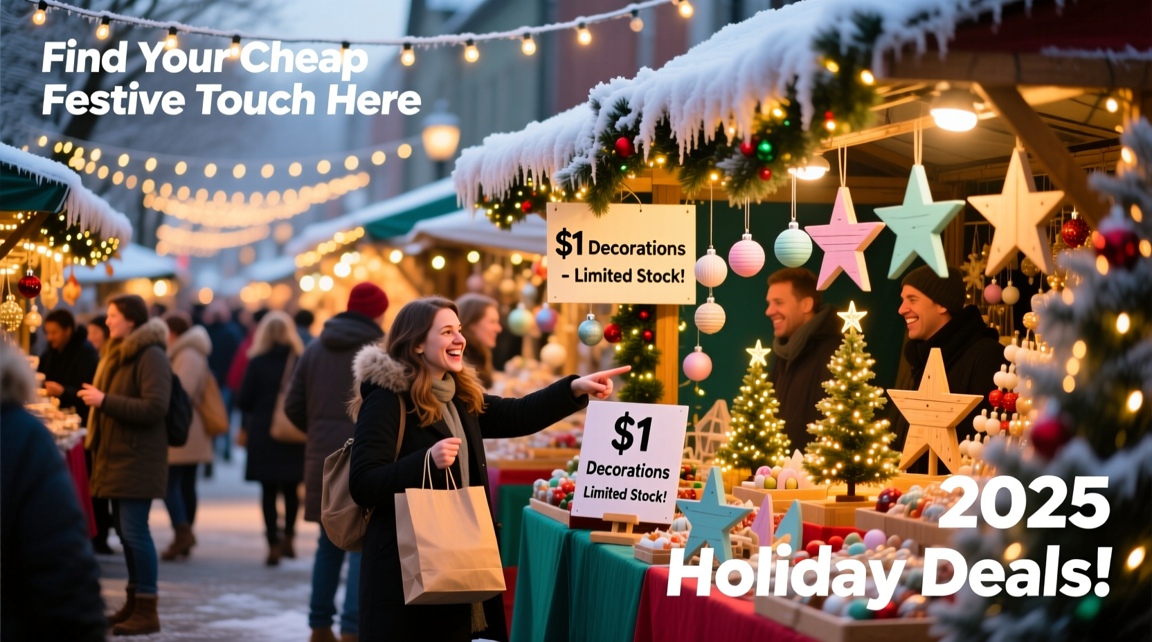 where to get cheap christmas decorations