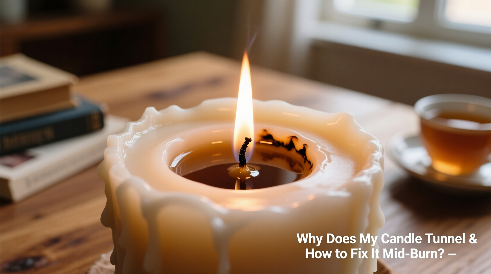 why does my candle tunnel and how to fix it mid burn