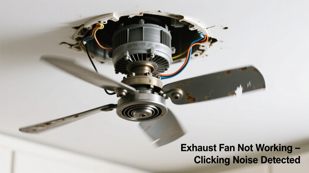 Exhaust Fan Not Working & Making Clicking Sound