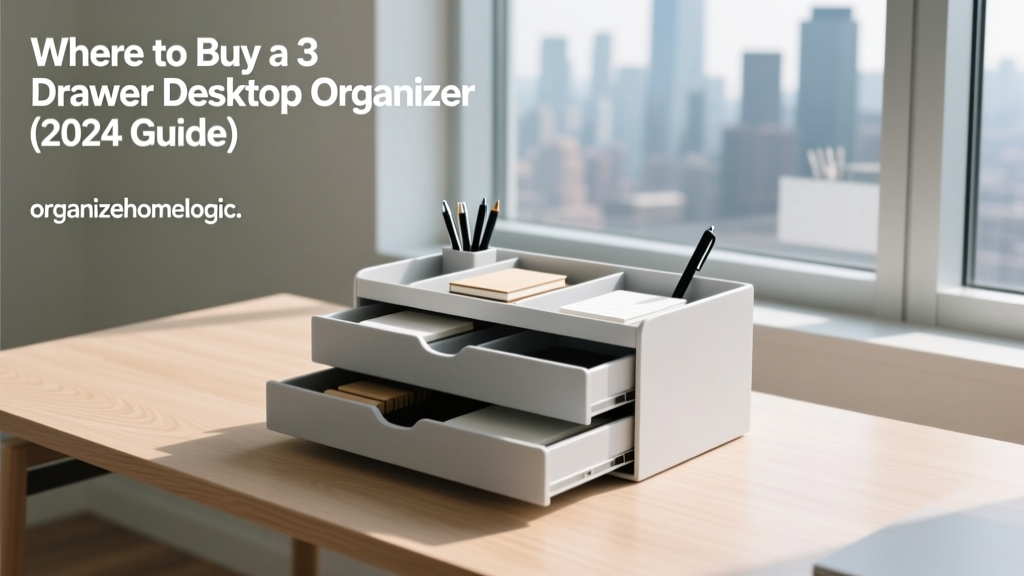 Where to Buy a 3 Drawer Desktop Organizer (2024 Guide)