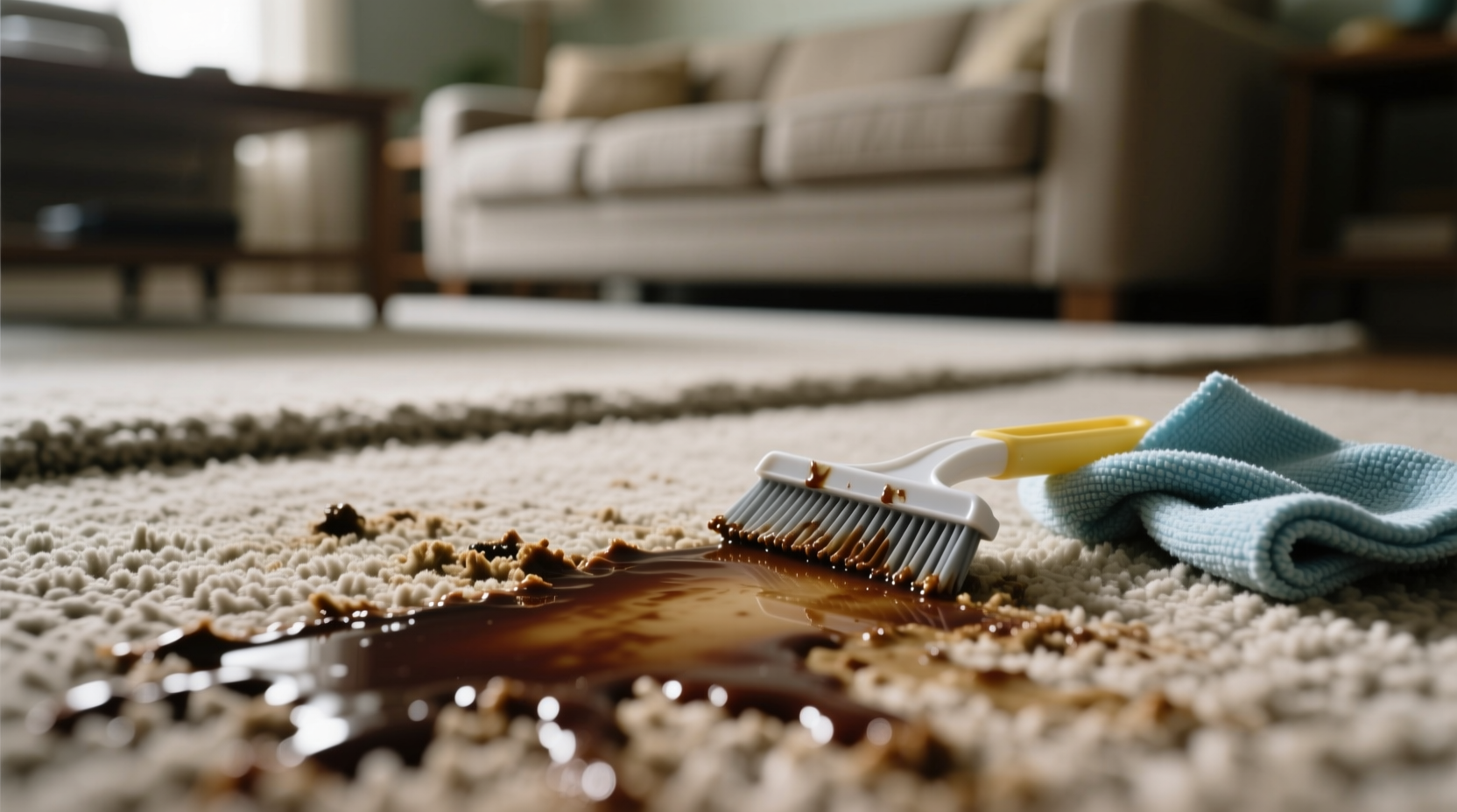 how to clean vomit from carpet