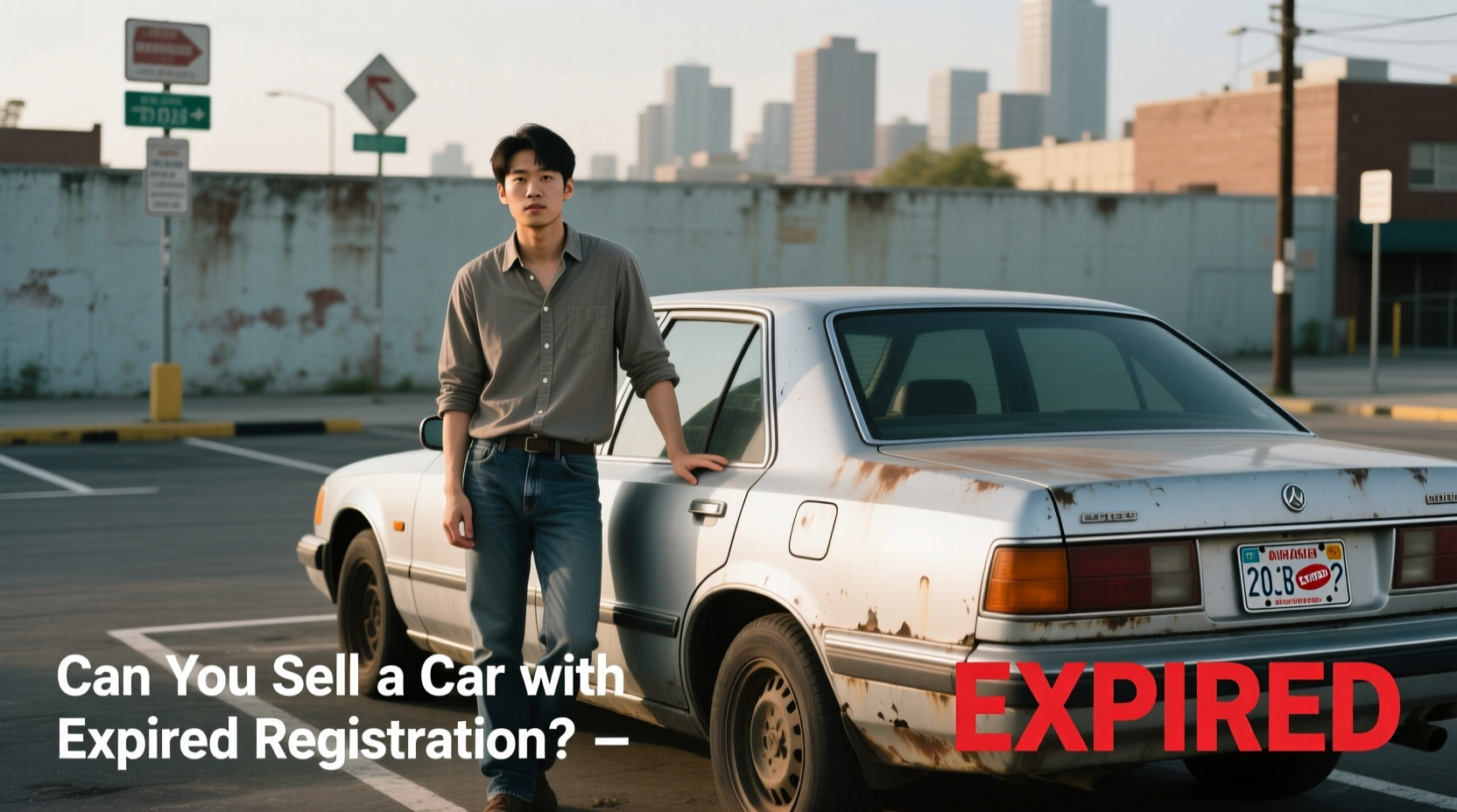 can you sell car with expired registration