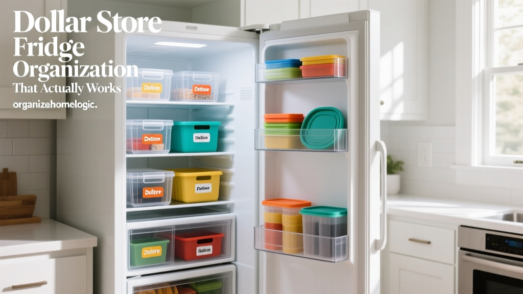 Dollar Store Fridge Organization That Actually Works