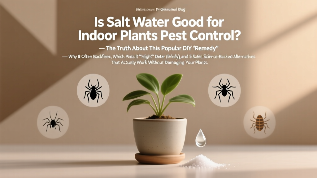 Salt Water for Indoor Plant Pest Control? (2026)