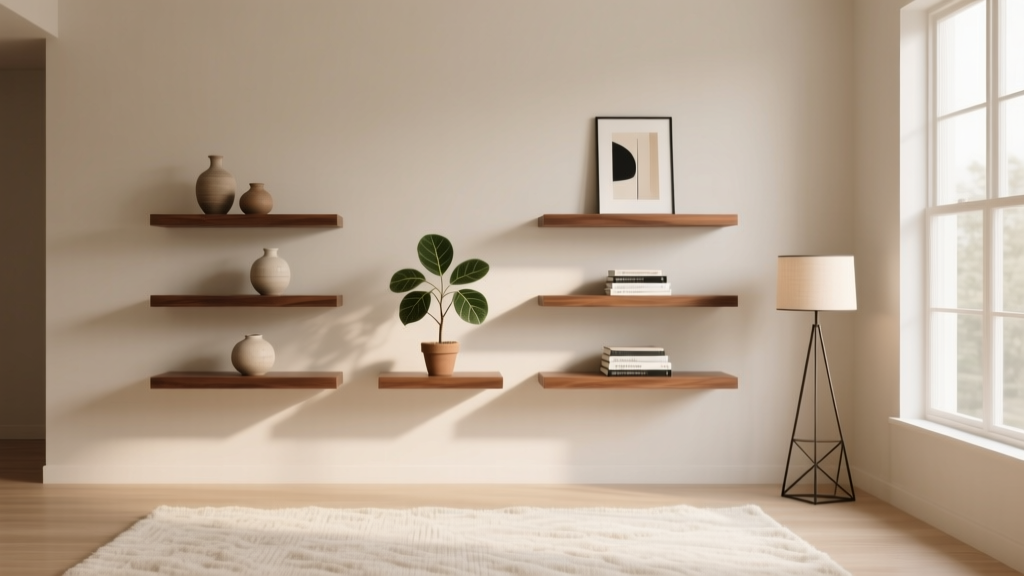 Floating Shelves Living Room Styling (2026) - The Decor Mag