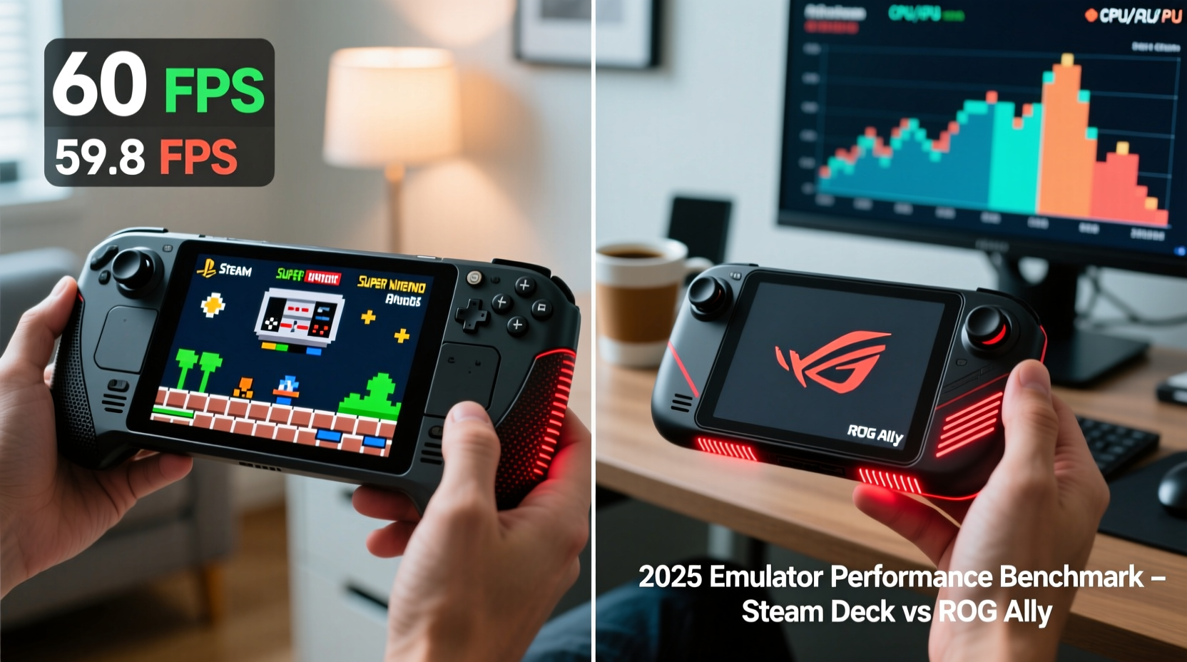 steam deck vs rog ally which runs emulators more smoothly in 2025