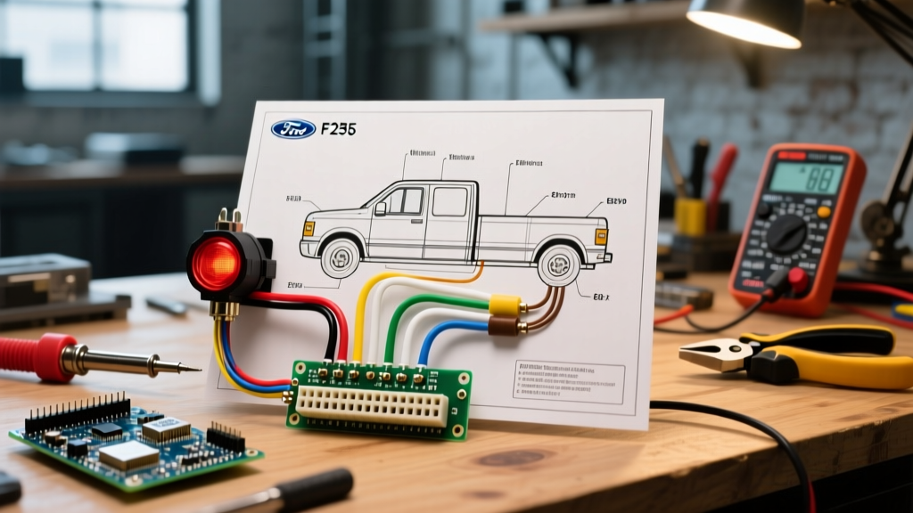 7 Pin Ford F250 Wiring Diagram for Trailer Lights: Full Pinout