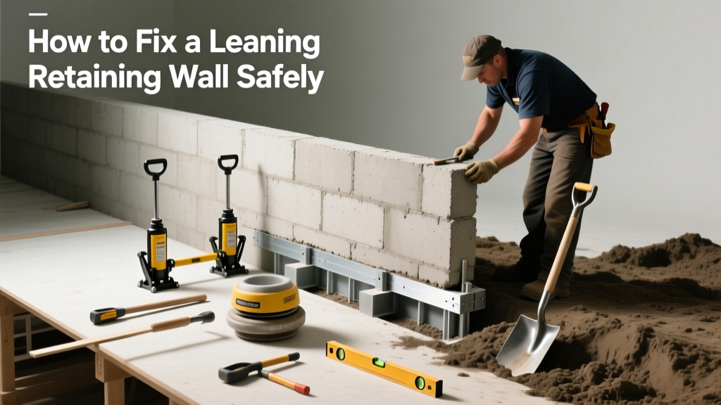 How to Fix a Leaning Retaining Wall Safely