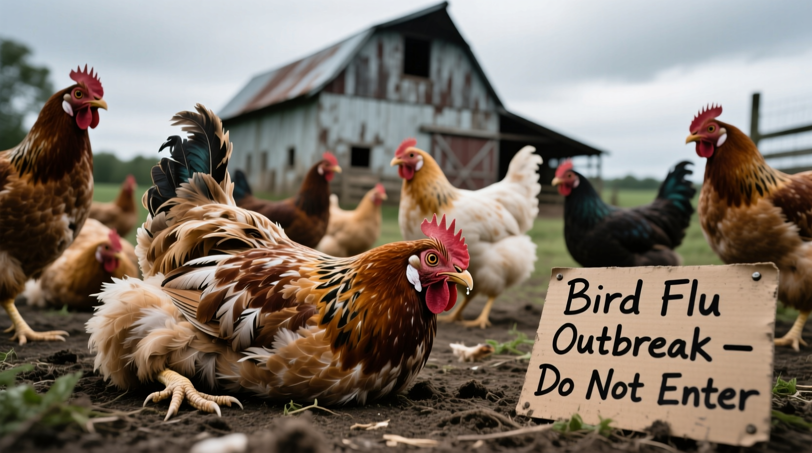 what happens to chickens with bird flu