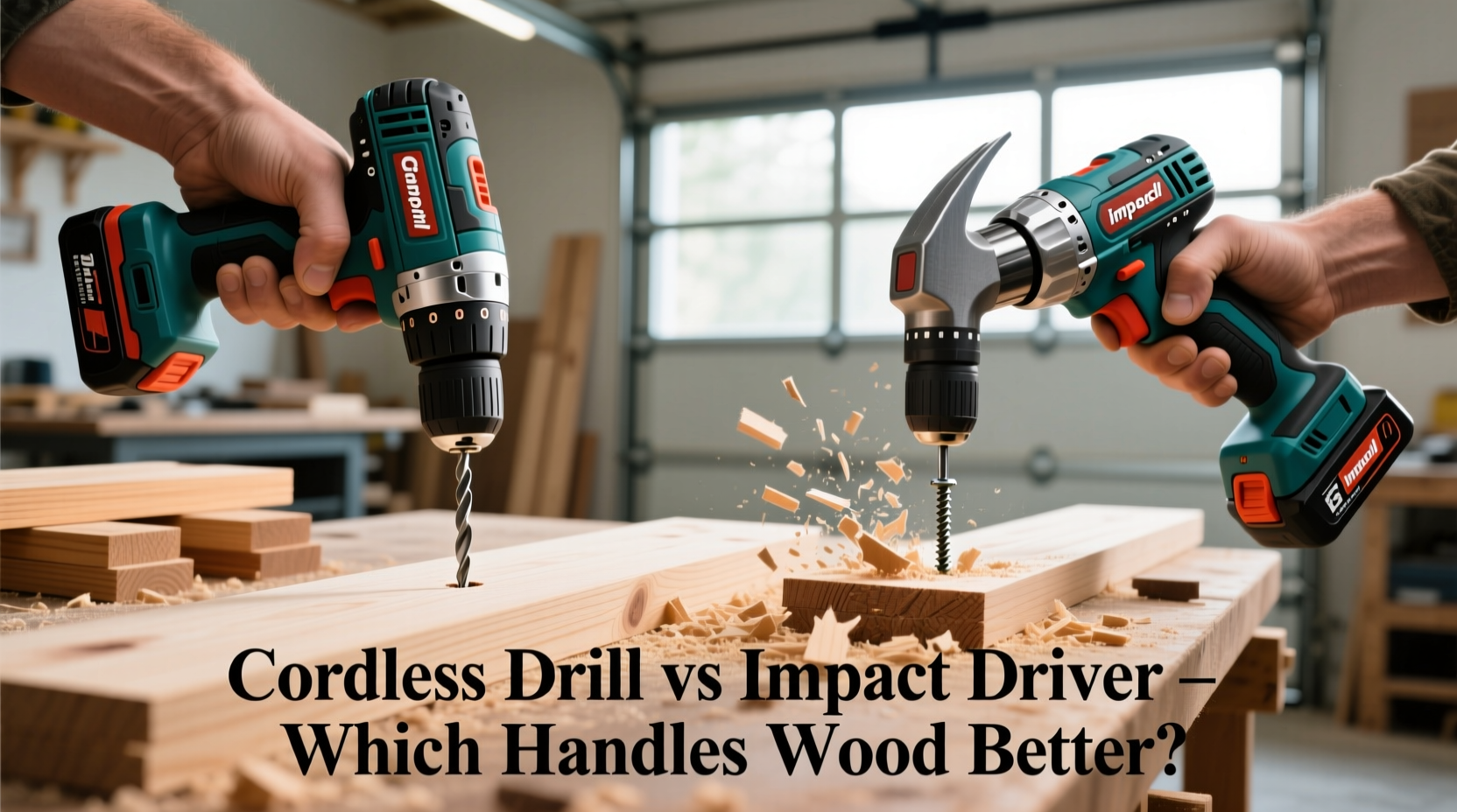 cordless drill vs impact driver which tool handles wood better