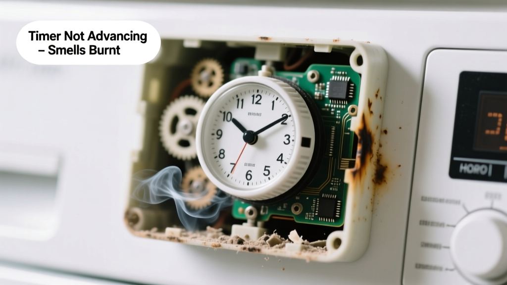 Dryer Timer Not Advancing & Smells Bad: Quick Diagnosis
