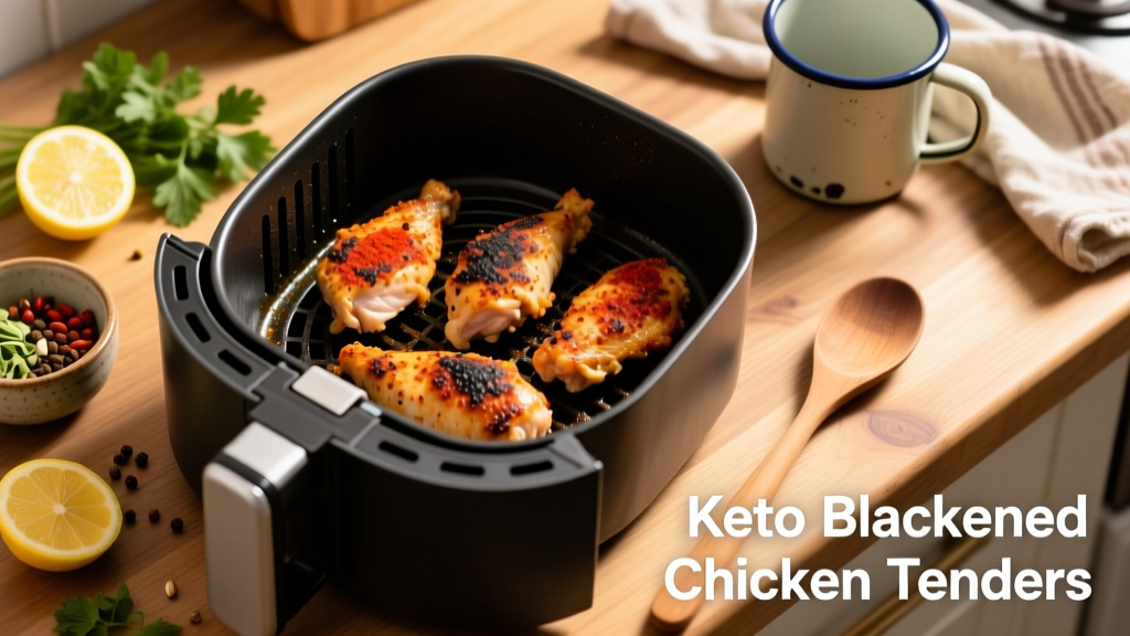 Keto Blackened Chicken Tenders in Air Fryer