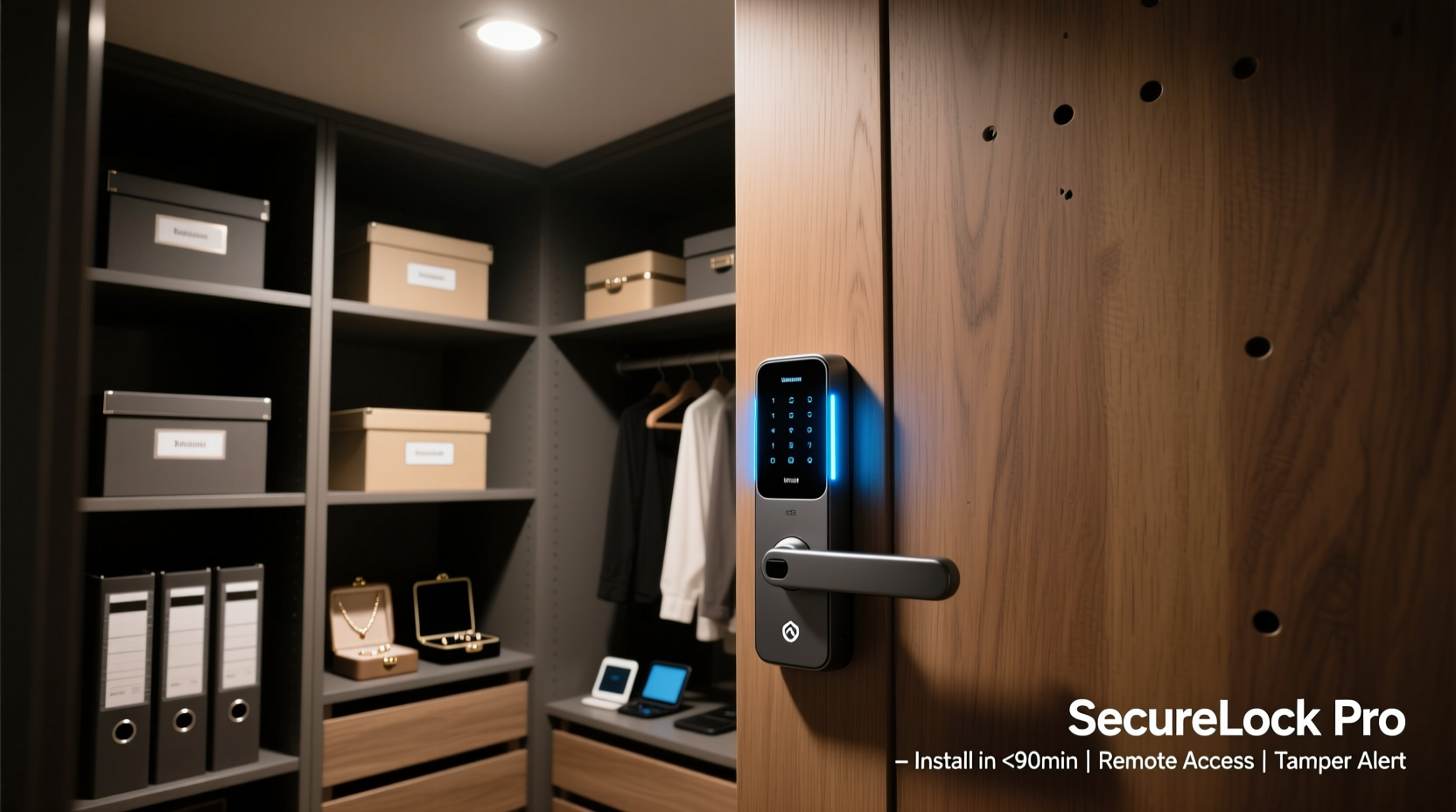 closet organization tips smart lock integration
