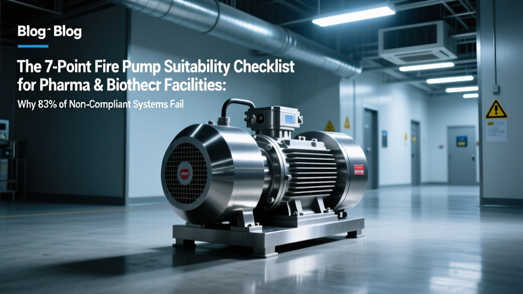 7-Point Fire Pump Checklist for Pharma & Biotech