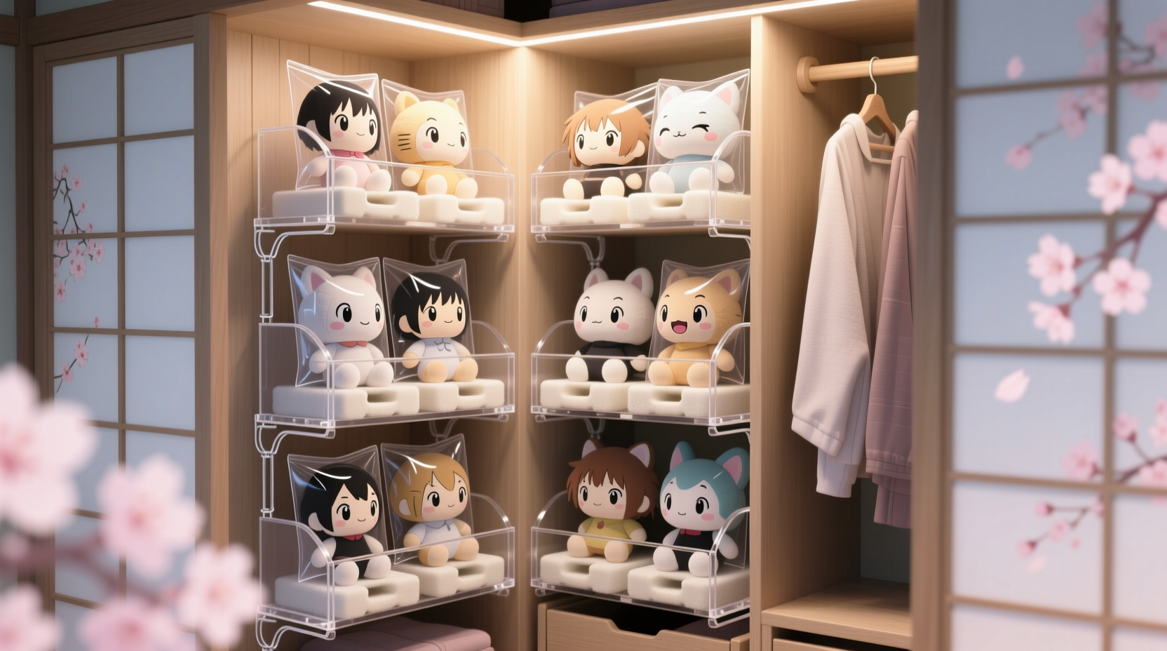 how to store anime plushies in vacuum bags