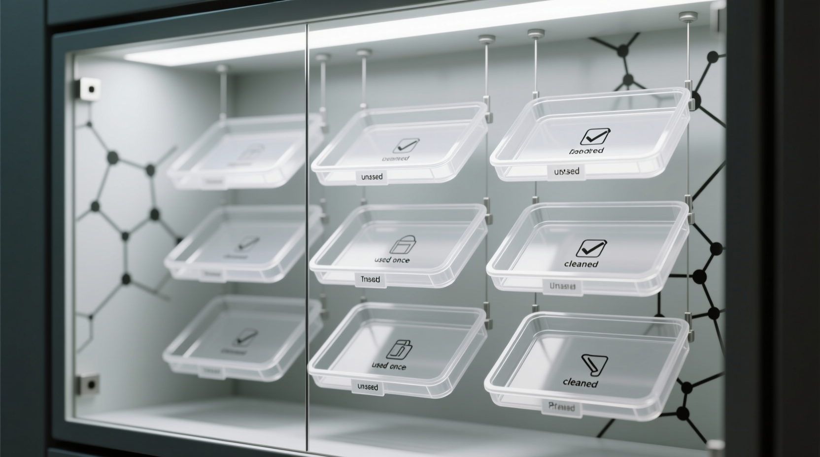 closet organization tips for lash trays