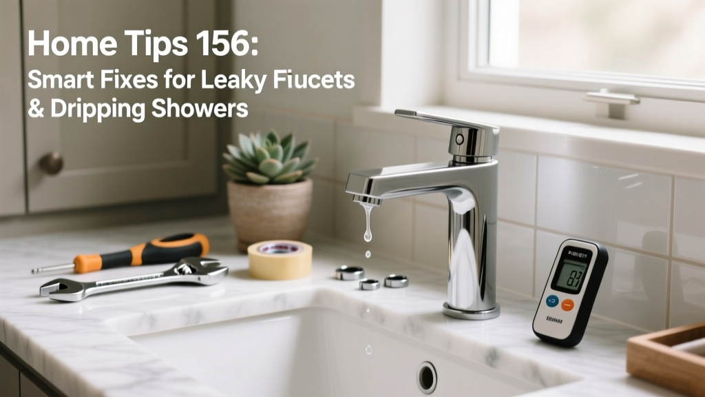 Home Tips 156: Smart Fixes for Leaky Faucets & Dripping Showers