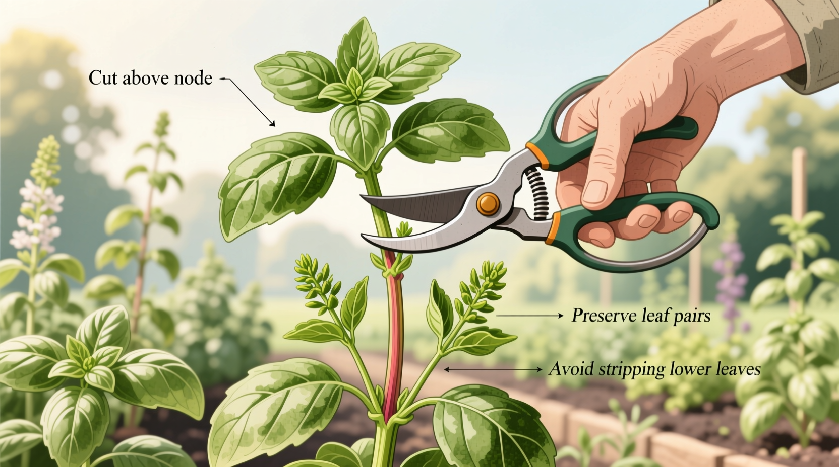5 Basil Trimming Secrets for 3x Yield | TheHomeSprouts