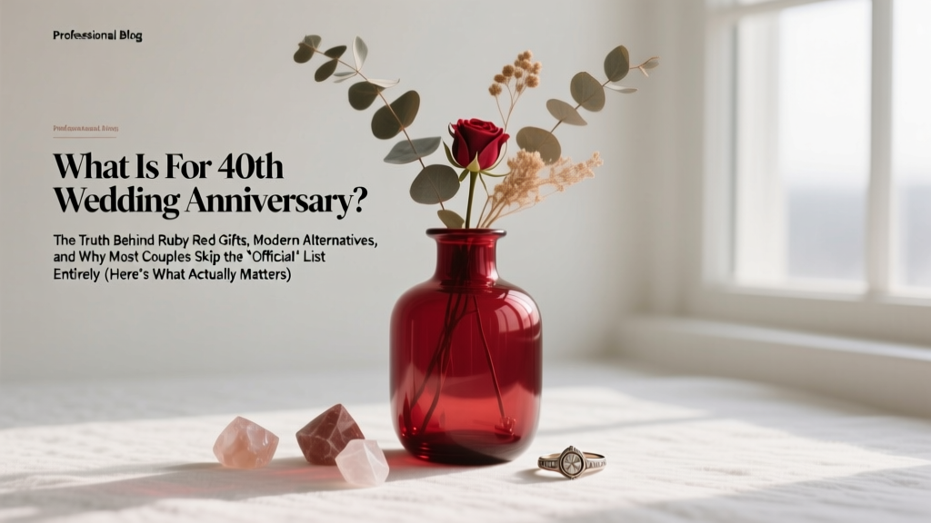 40th Wedding Anniversary Gifts: Ruby Red & Modern Ideas