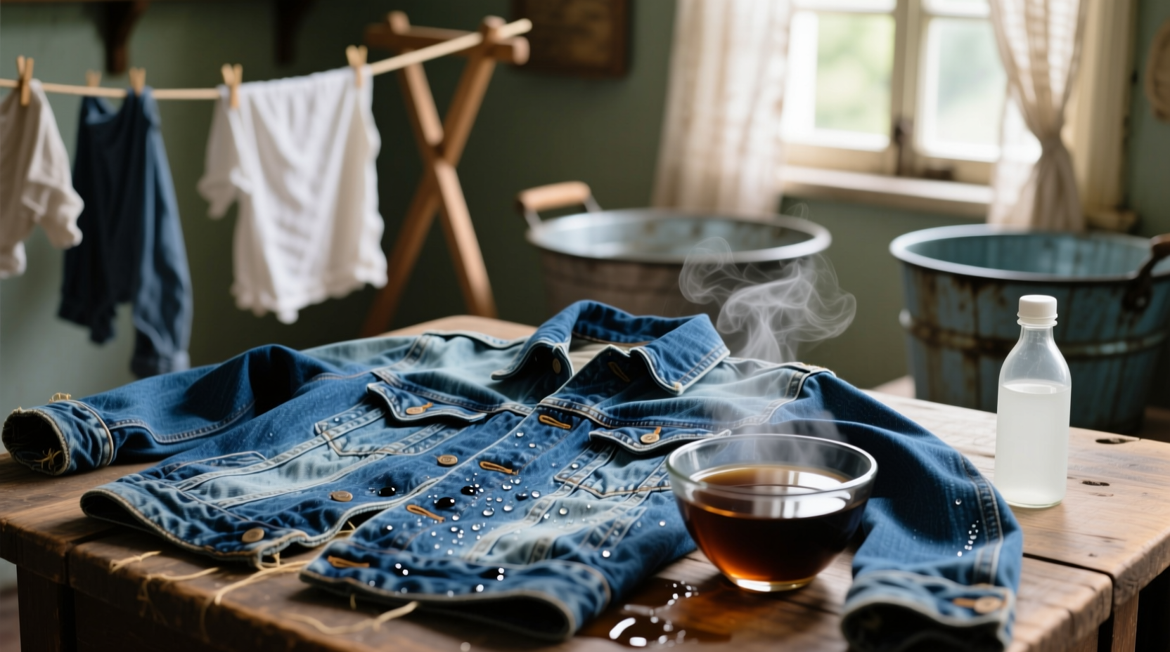how to revive faded denim jacket color