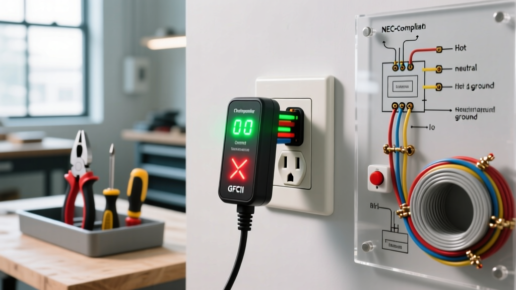 Electric Outlet Checker: NEC Code Requirements & Wiring Faults