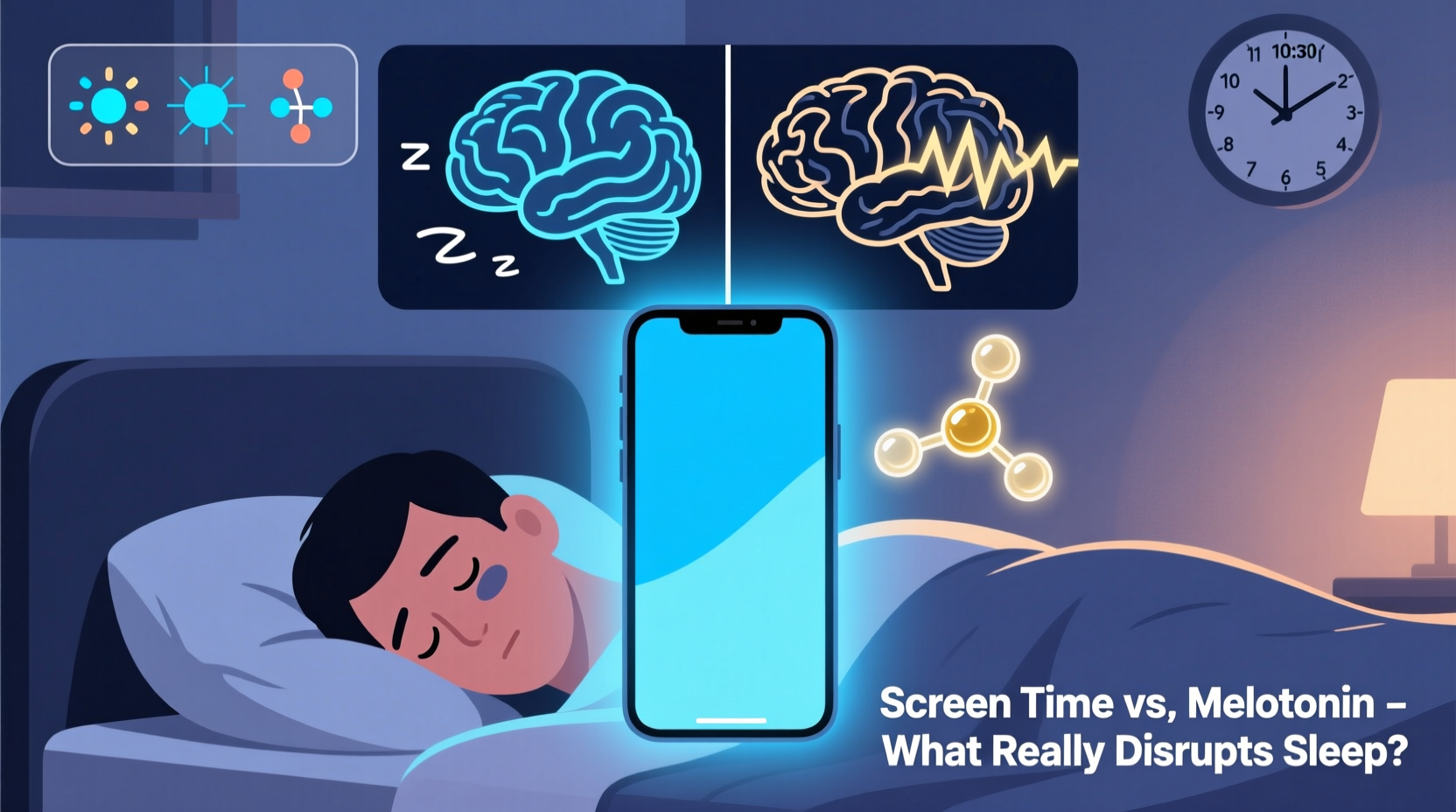 does screen time before bed really ruin sleep quality or is melatonin the issue