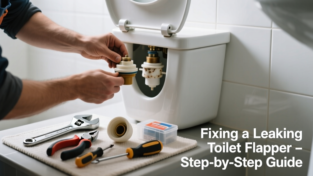 Fixing a Leaking Toilet Flapper in the Bathroom