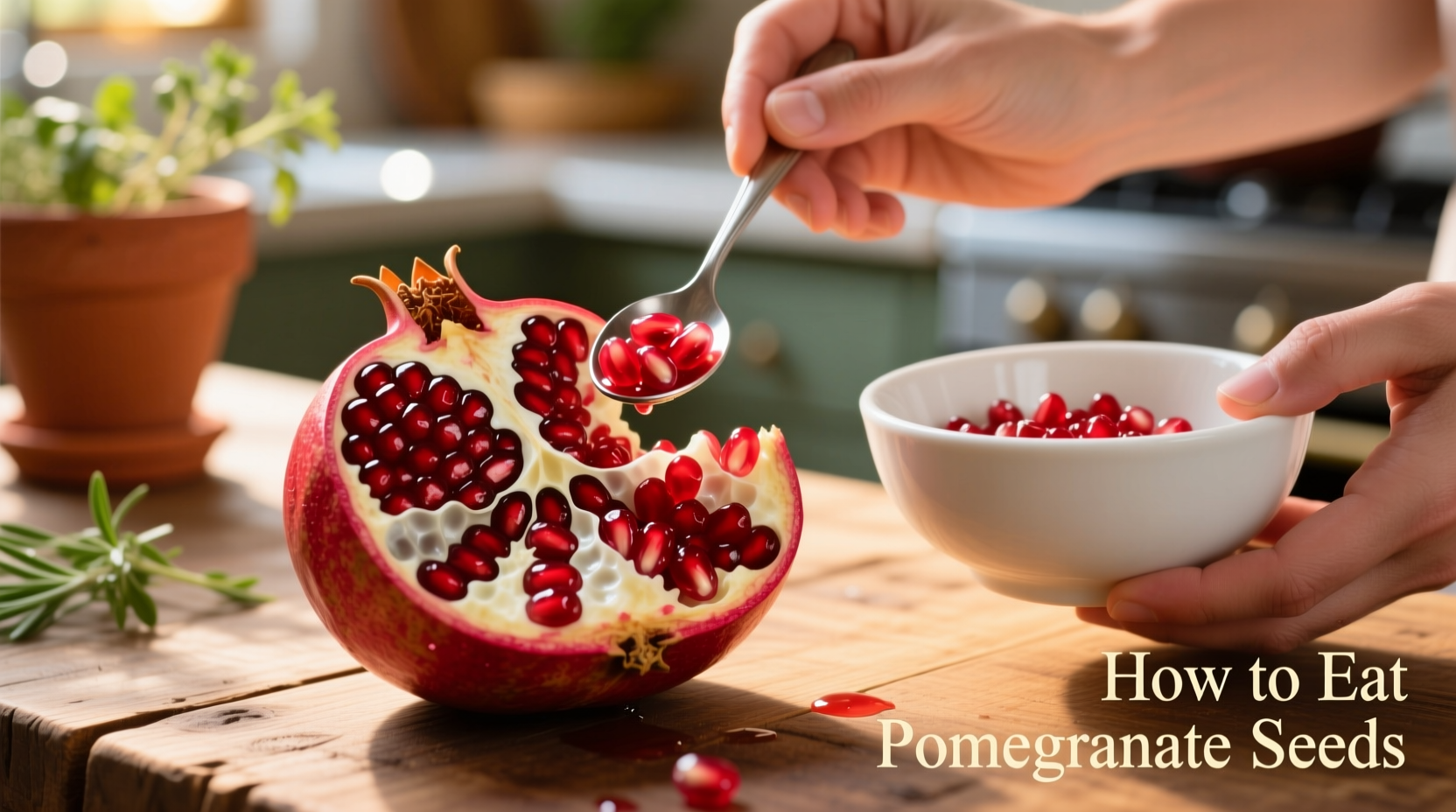 How to Eat Pomegranate Seeds: 3 Mess-Free Methods