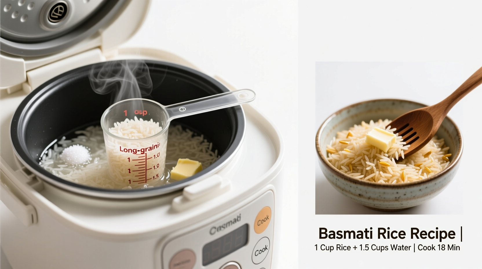 how to prepare basmati rice in rice cooker