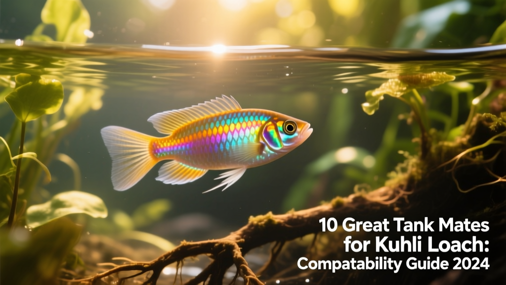 Sparkling gourami hovering near surface vegetation with visible iridescent scales