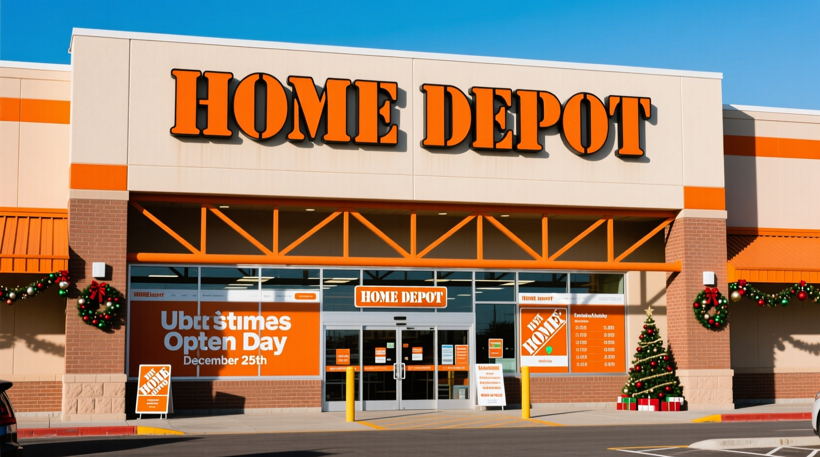 is home depot open in christmas