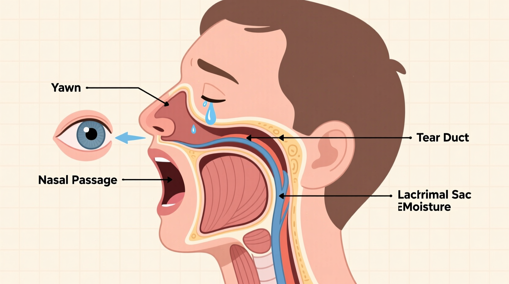 why do my eyes water when i yawn science explained simply