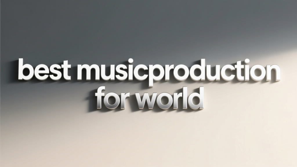 Best Music Production for World: Sustainable, Inclusive, and Technologically Equitable Practices