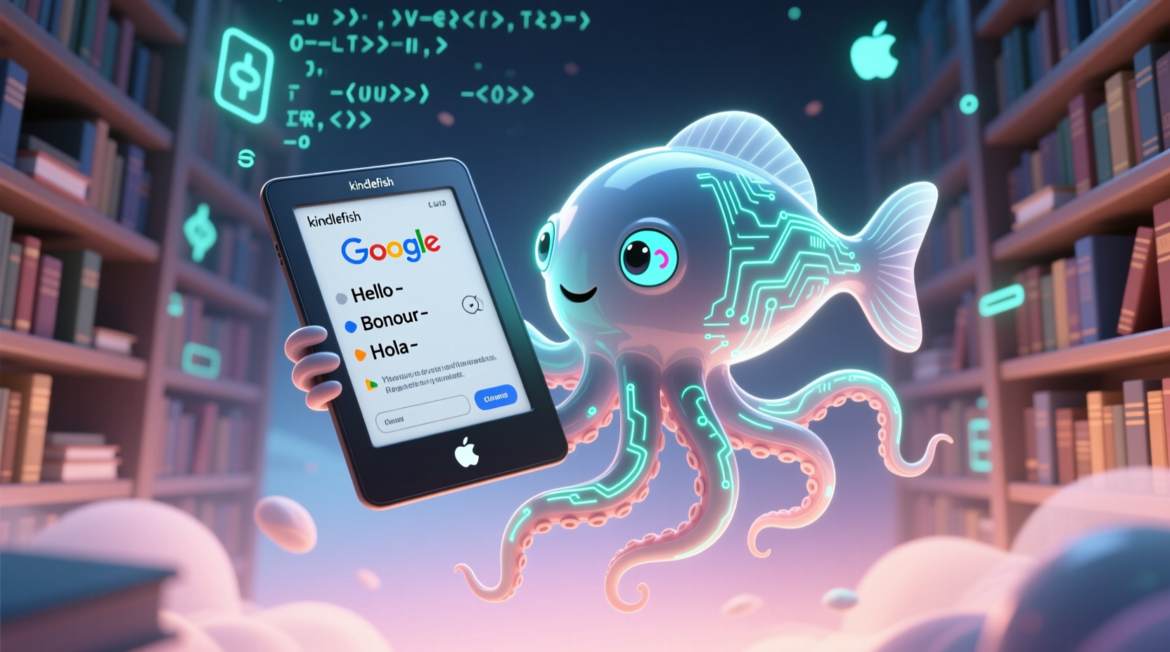 kindlefish brings google translation to the kindle