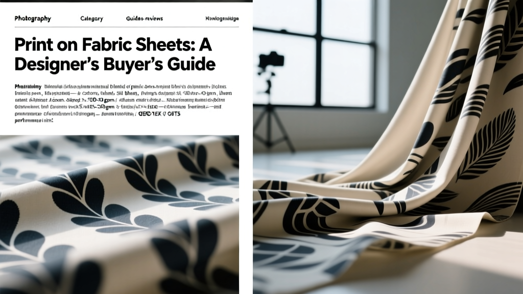 Print on Fabric Sheets: A Designer’s Buyer’s Guide