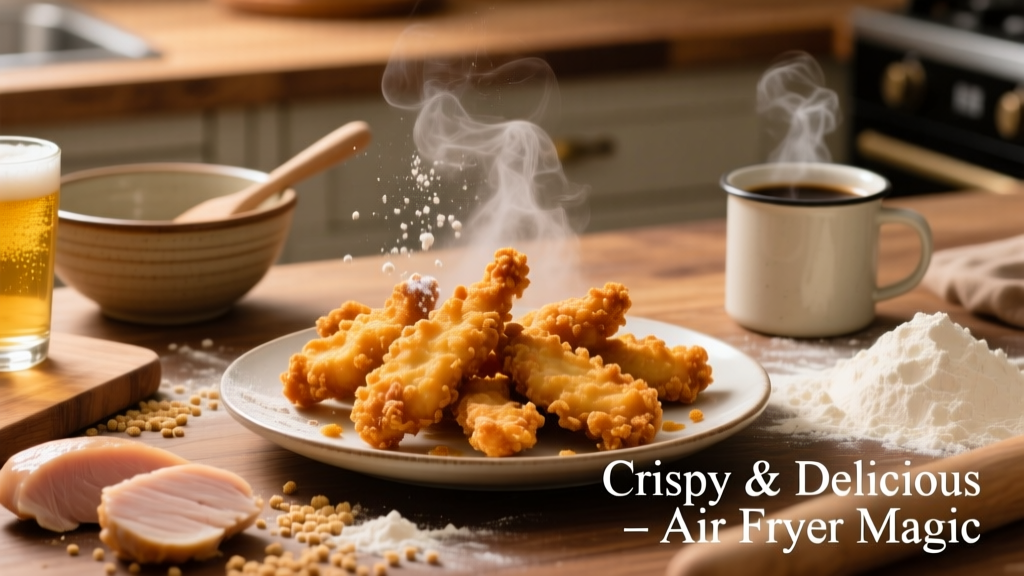 Crispy Beer-Battered Chicken Tenders in Air Fryer