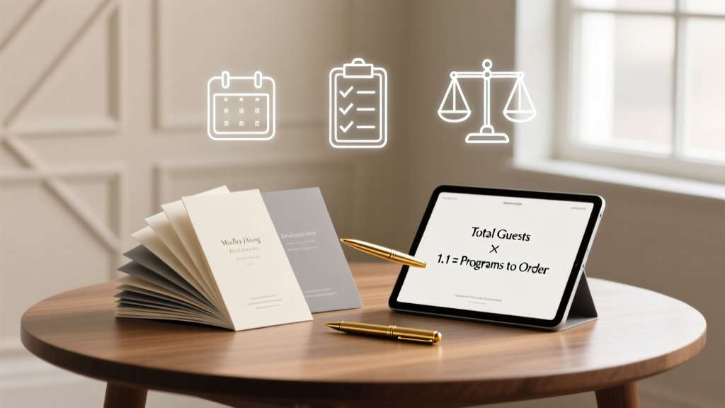 How Many Wedding Programs to Order (2026)